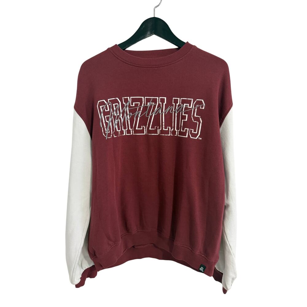 University of Montana Grizzlies Crewneck Sweatshirt Size Large